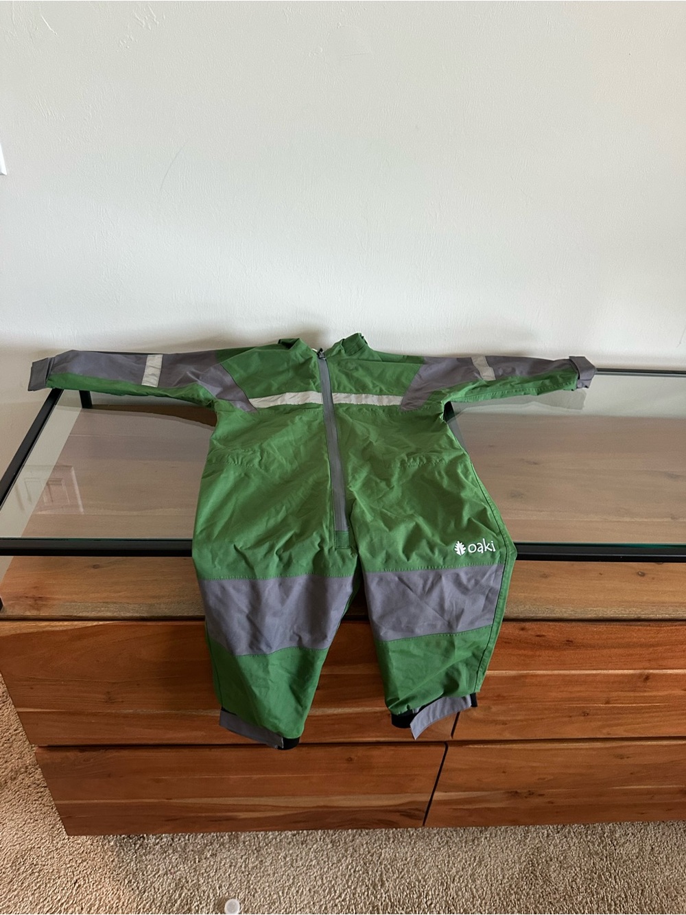 Oaki Children's Trail Suit, Forest Green - Picture 2 of 5